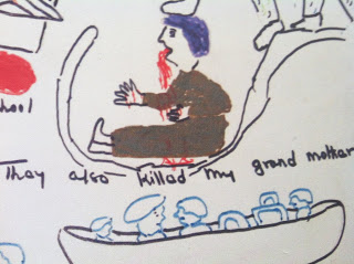 7. Detalle del dibujo número 4 "Ellos también mataron a mi madre".